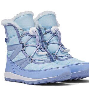 Sorel Disney Frozen Elsa Whitney girls winter boots blue 6 purple pre-worn snow